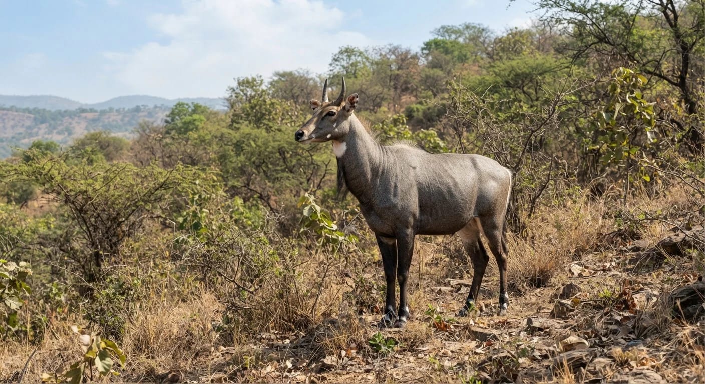 Nilgai (blue bull) in Ratapani Tiger Reserve