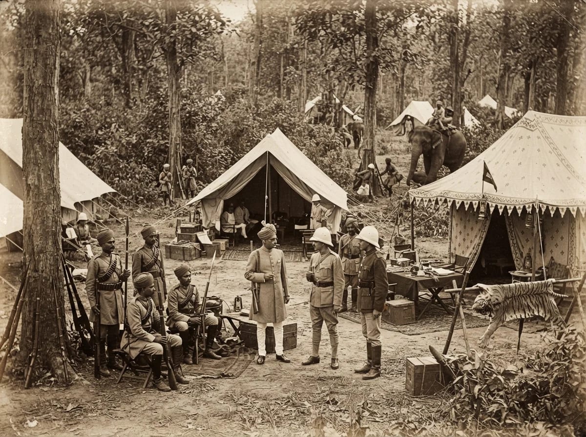 Princely-era forest camp, Bhopal State history of Ratapani
