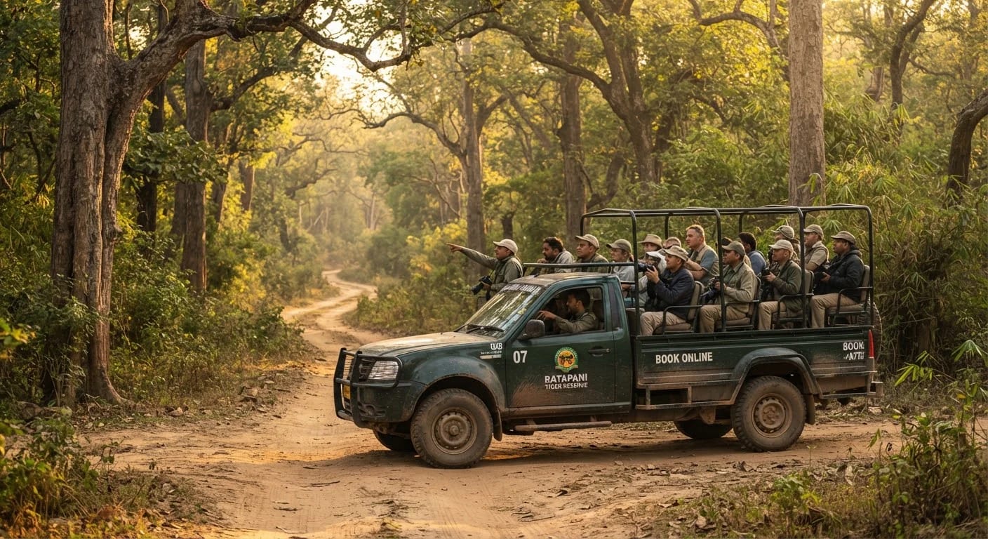 Shared safari vehicle, Ratapani single seat safari